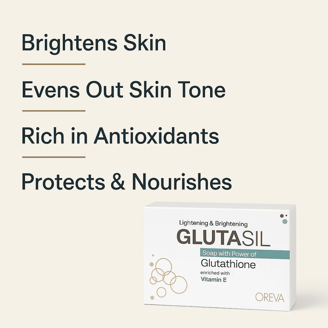 Oreva Dermacare Glutasil Soap 75g – Skin Brightening Gluta Soap with Glutathione & Vitamin E for Radiant, Even-Toned Skin 2