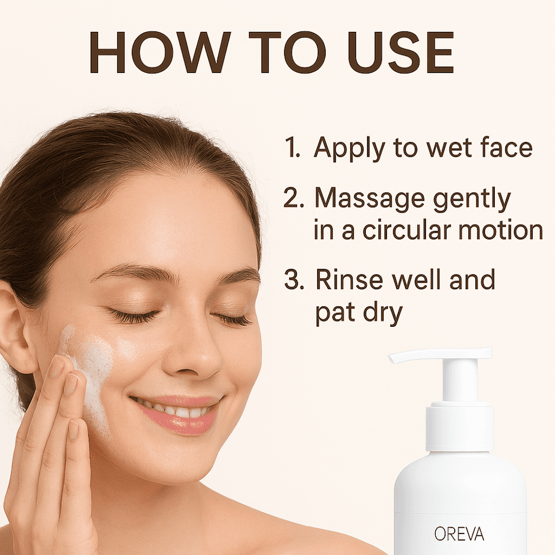 Oreva Dermacare Glutasil Face Wash 250ml | With Glutathione, Tranexamic Acid, Aloe Vera & Vitamin E Face Wash For Lightening, Brightening & Refreshing 3