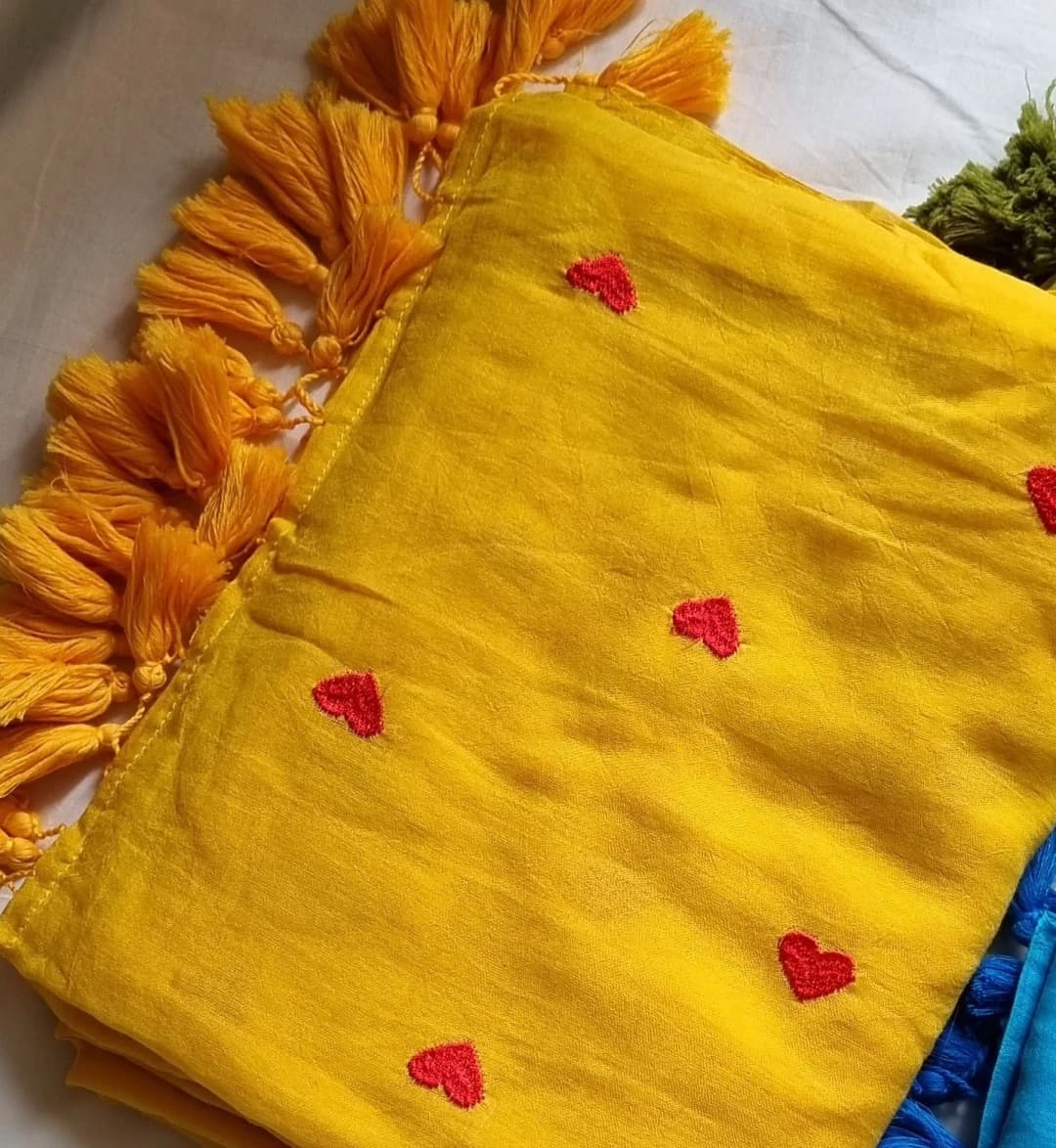 Pure Cotton saree Heart Printed 2