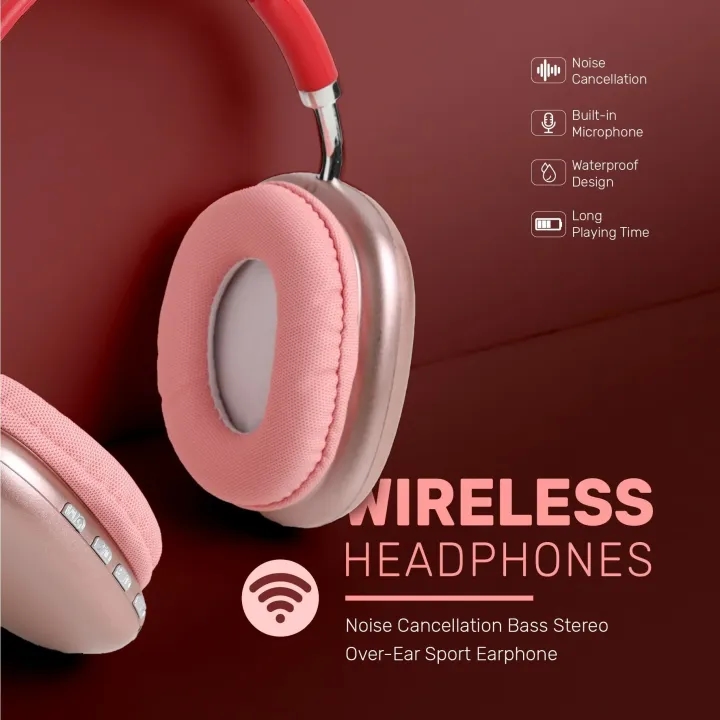 P9 Wireless Bluetooth Headphones | HiFi Stereo Over Ear Headset With Microphone Sports Noise Cancelling Earphones For Travel 8