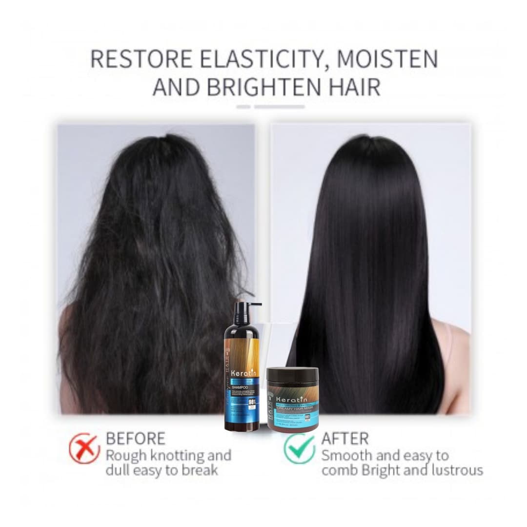 Keratin Shampoo and Treatment Combo (500gm+500gm) 4