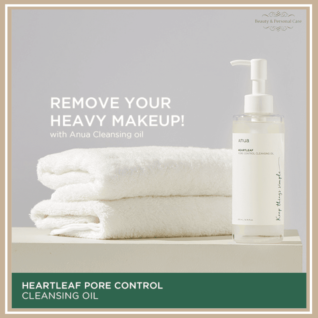 Anua Heartleaf Pore Control Cleansing Oil, Makeup Blackhead Remover, Oil Cleanser for Face, Korean Skin Care 200ml 5