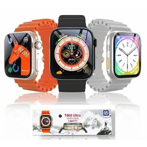 T800 Ultra Smartwatch With Bluetooth Calling Function with Wireless Charger | T800 Ultra Smart Watch For Men and Women 1
