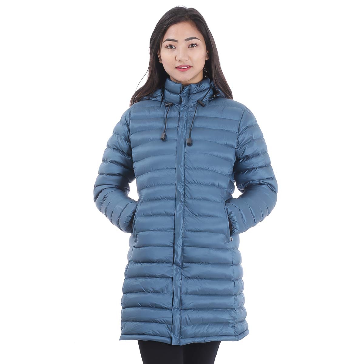 Moonstar Long Silicon Hooded Jacket for Women - Fashion 1