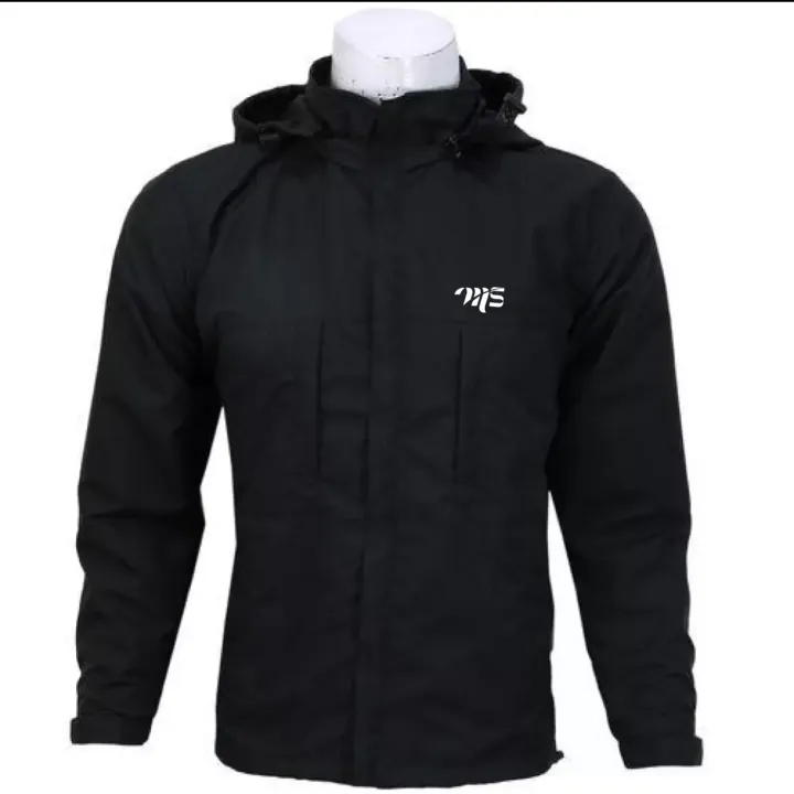Moonstar Front Double Zipper Solid Windcheater Jacket For Men - Fashion | Men's Wear 1