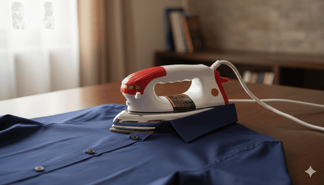 Ginni Gold Heavy Weight Electric Iron, 750 W |Irons for Dry & Wet Ironing