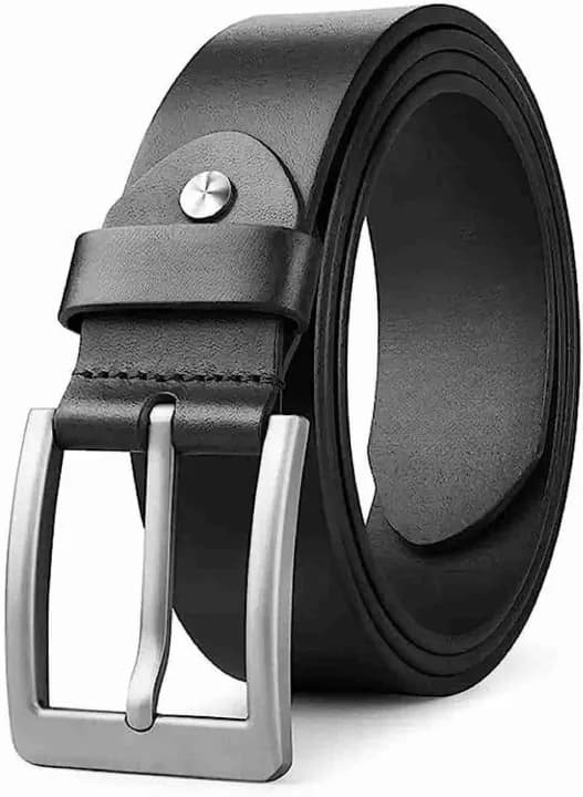 Men's Original Leather Belt|Best Leather Belt For Party And Casual Use In Black Colour
