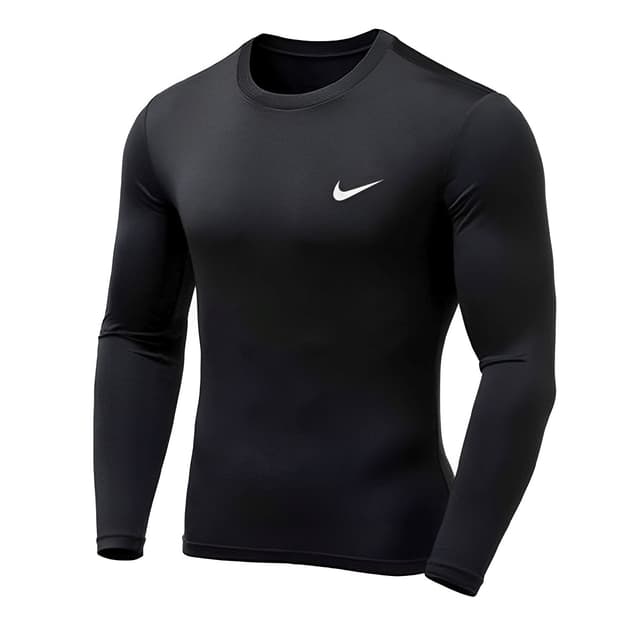 Black Sport Inner Compression Round Neck T-Shirt Inner Men Compression ( Black Full Sleeve)