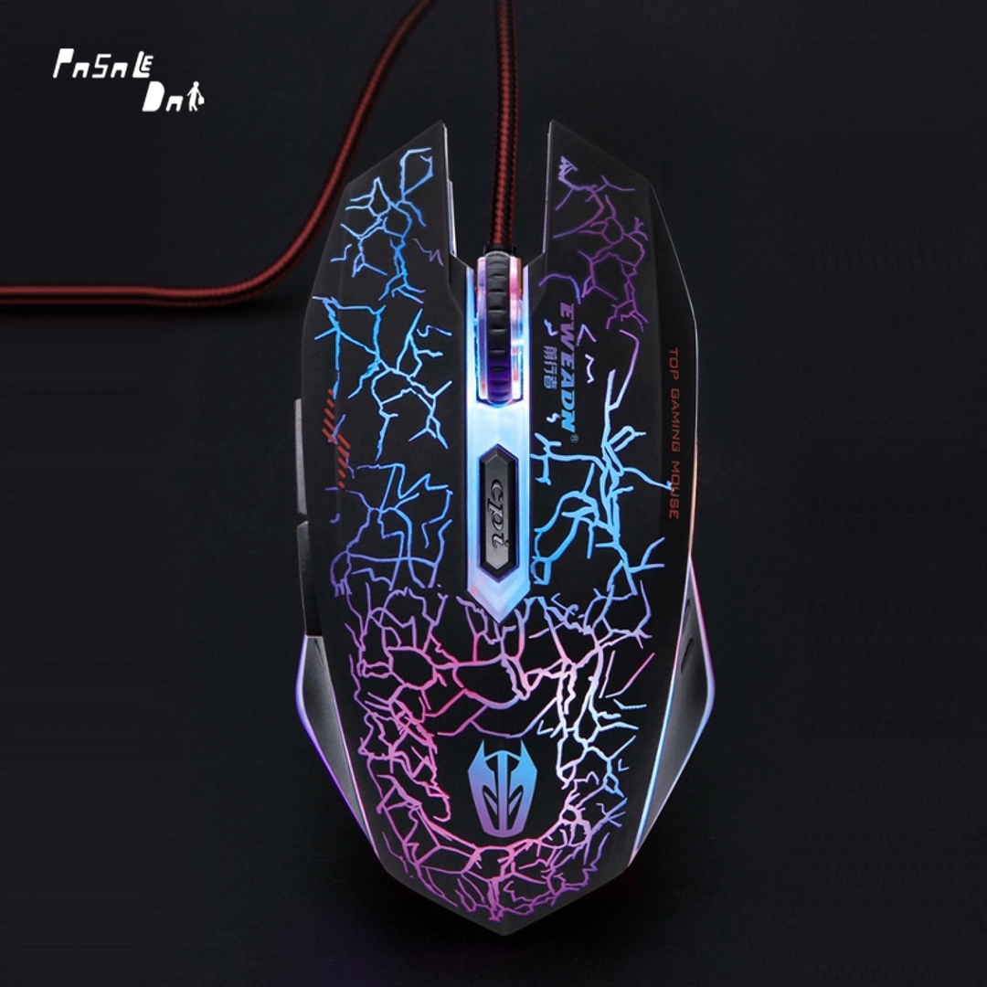 EWEADN V3 6D Professional 6 Buttons 3200CPI with 2400DPI Gaming Sensor Pro Mechanical Gaming Mouse 1