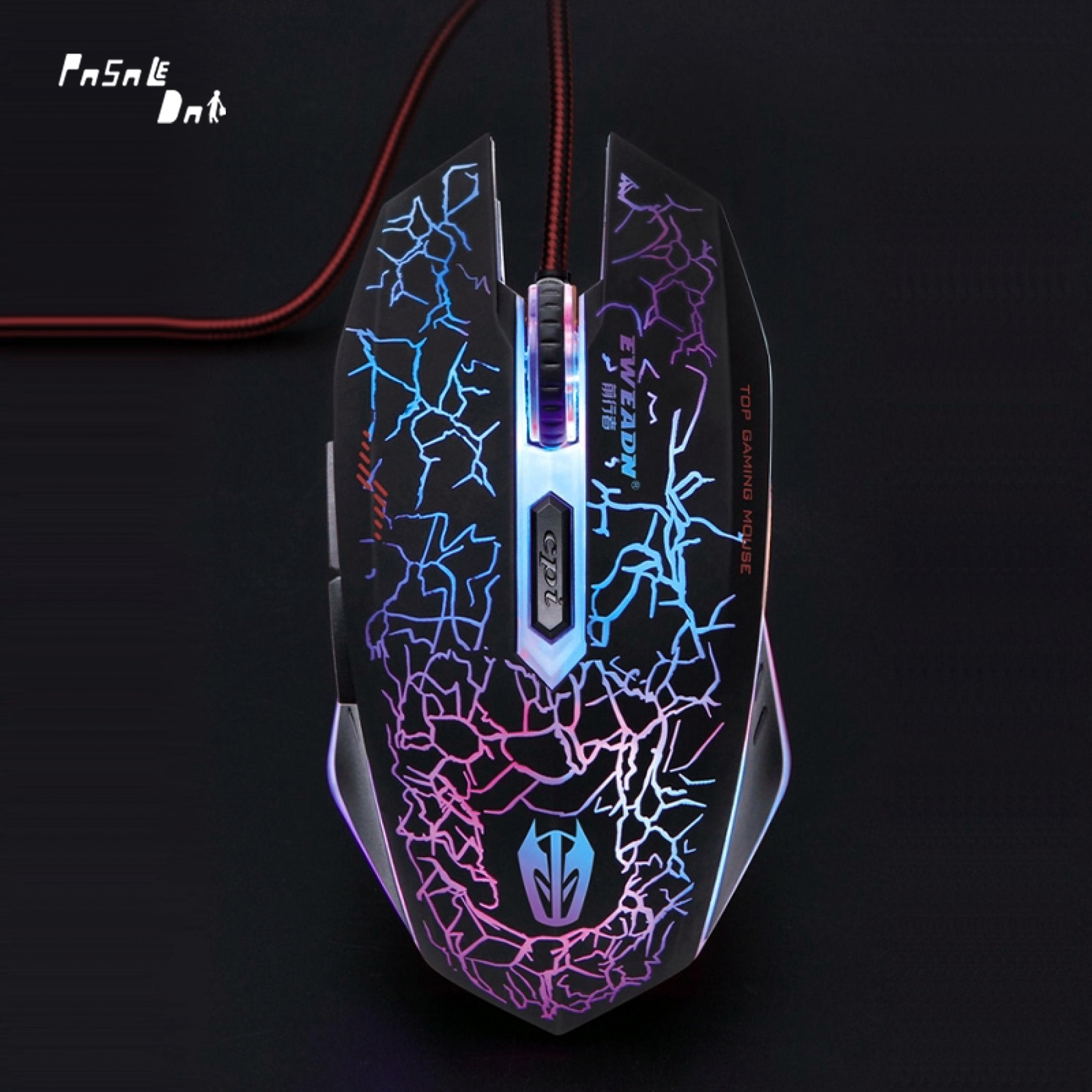 EWEADN V3 6D Professional 6 Buttons 3200CPI with 2400DPI Gaming Sensor Pro Mechanical Gaming Mouse 1