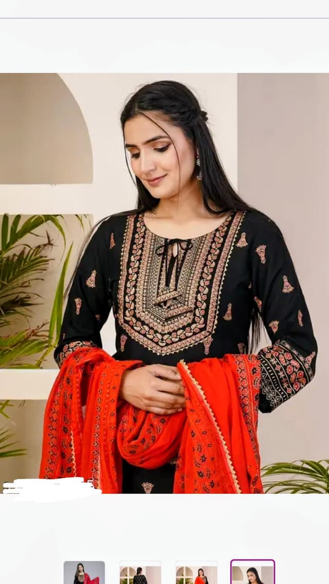 Anarkali Kurti Palzo Duppata Set