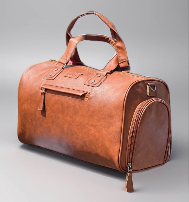 Super Stylish Duffel Bag For Traveling|Pu Leather Side-bag For Men |Perfect For A Weekend Getaway Or Hitting The Gym