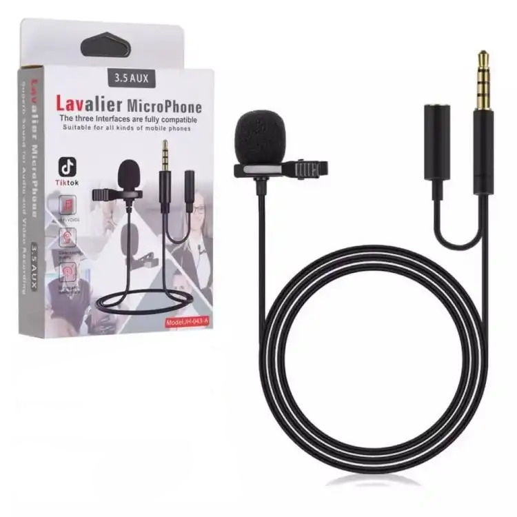 Lavalier Lapel Mic Clip-on Microphone Mini 3.5mm Audio Monitor 1