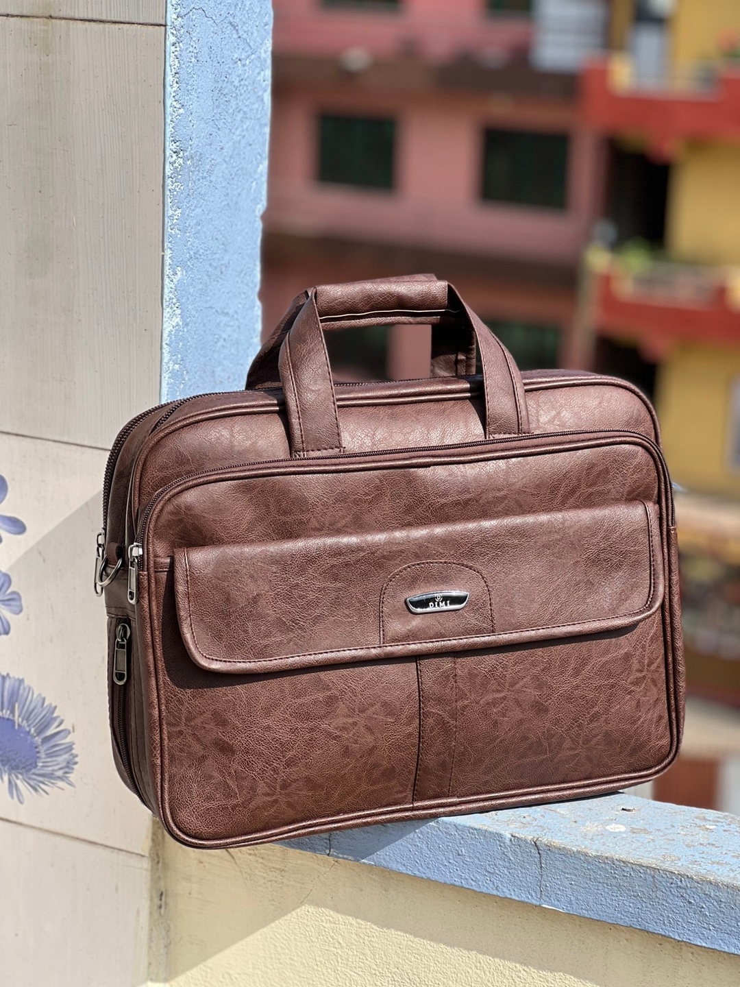 Professional PU Leather File Bag | Durable Office, Meeting & Travel Briefcase 1
