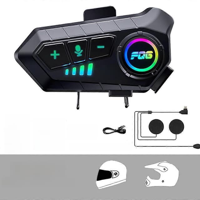 BT12 On-Ear Helmet Wireless Earphone Bluetooth Calling and Music with Mic