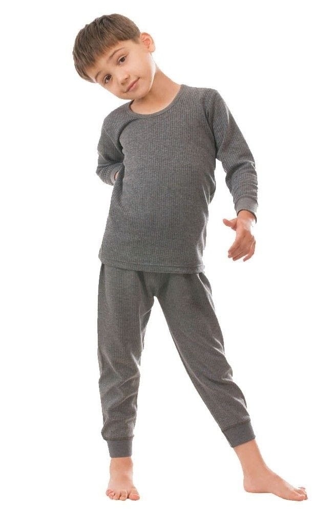 Cold Weather Cotton Lined Warm Kid's Baby Thermal Set 1