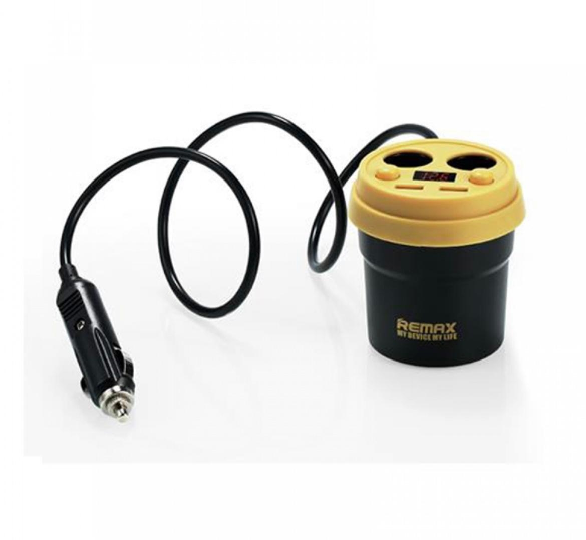 Car socket charger, Remax CR-2XP, 5V/3.1A, Universal Remax 2USB Demitasse Car Charger 1