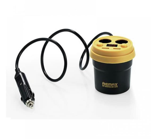 Car socket charger, Remax CR-2XP, 5V/3.1A, Universal Remax 2USB Demitasse Car Charger