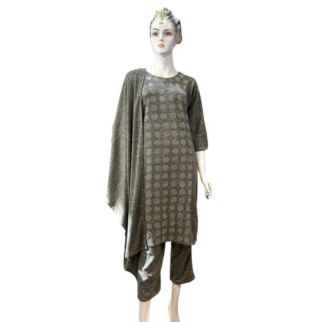 Pashmina Three Piece Kurti Sets For Women
