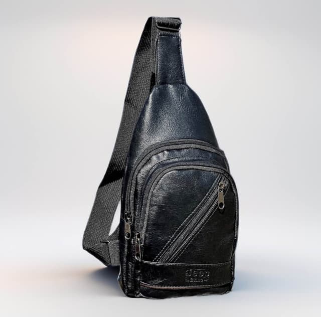 Crossbody Bag For Unisex |Fashion Premium Leather Crossbody Bag With Zippered