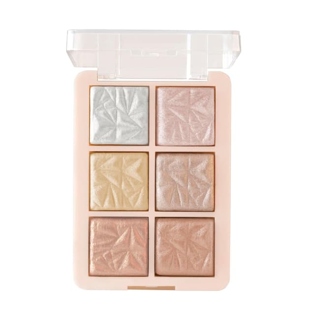 MARS Glowzilla 6 Colour Highlighter Palette | Ultra Blendable & Long Lasting | Blinding Glow