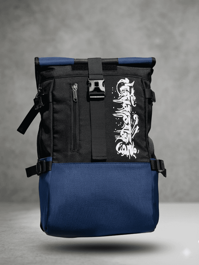 Roll Top Water Resistant Backpack | Stylish Travel & College Bag | Laptop Compatible | Multi-Pocket Design