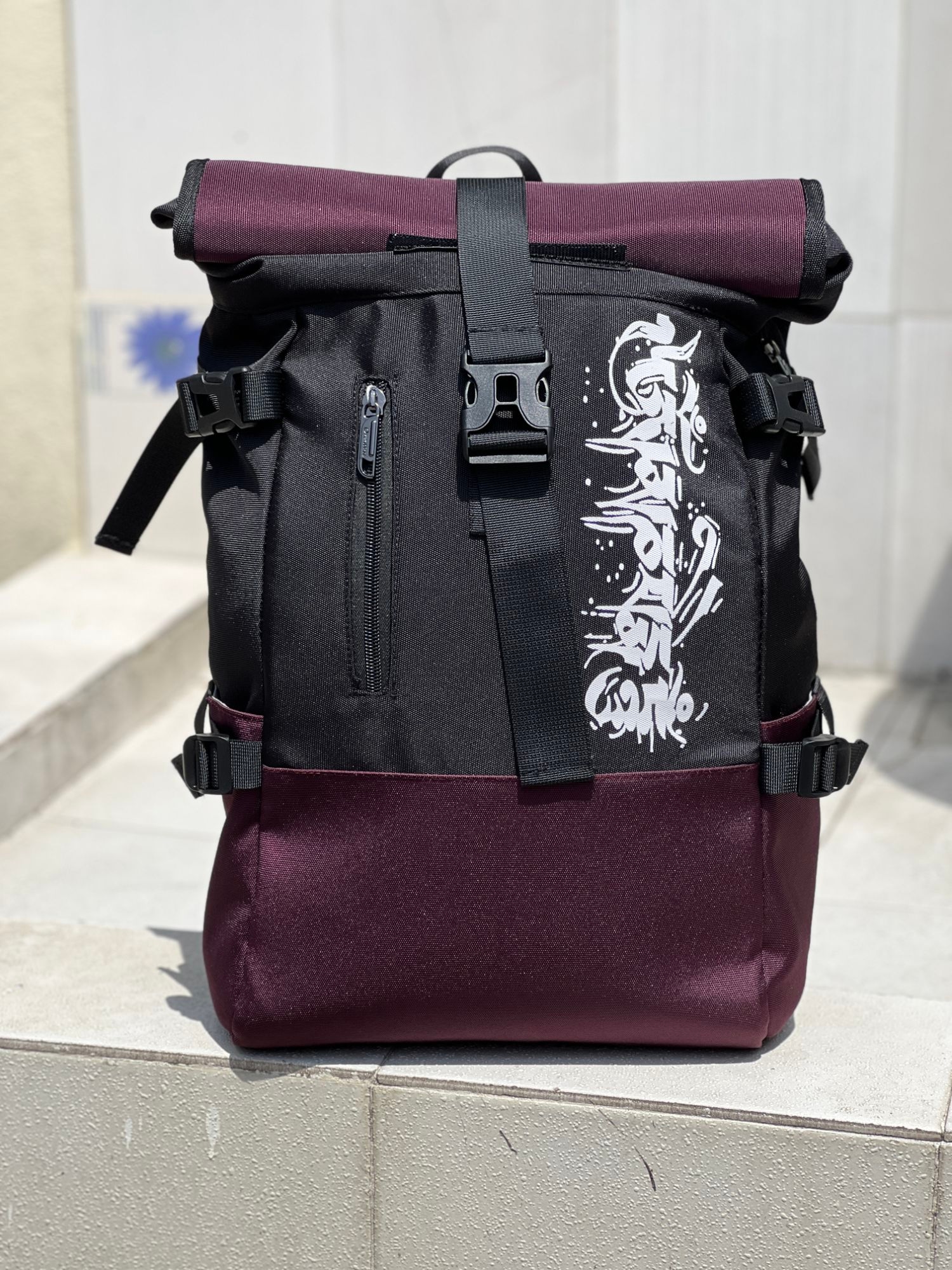 Stylish Roll Top Laptop Backpack | Water-Resistant Fabric | Comfortable & Durable Design 1