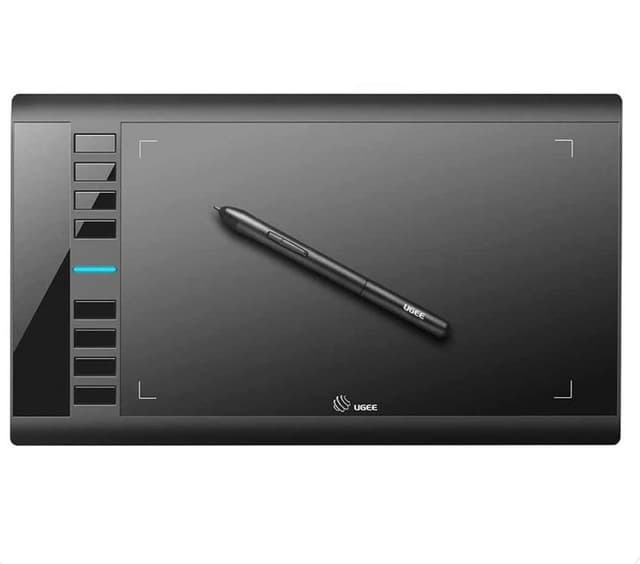 UGEE M708 Graphics Drawing Tablet,10 x 6 Inches Digital Drawing Tablet with 8 Hot Keys 8192 Levels Pen Compatible with Chromebook, Linux, Windows, Mac, Android Writing Tablet for Teachers Drawing Tablet For Students with Stylus
