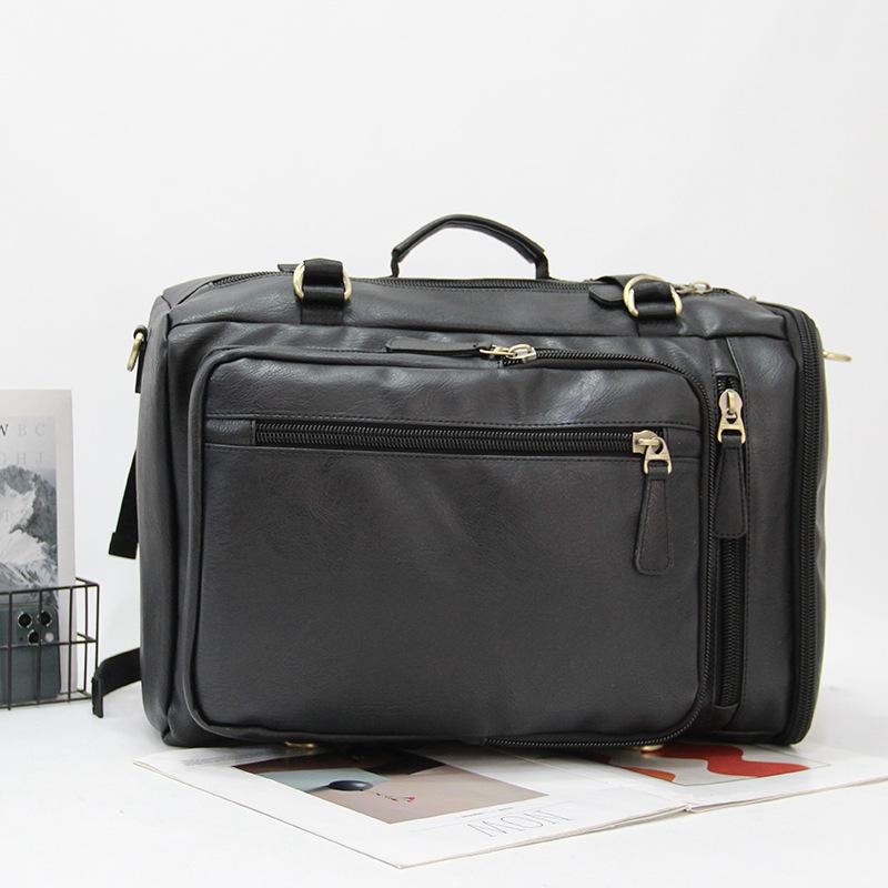 New Fashion Leather Backpack for School and College - Jeep Buluo Stylish Travel Bag for Boys - Durable PU Leather Rucksack with Side Handle 1
