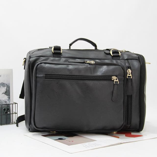 New Fashion Leather Backpack for School and College - Jeep Buluo Stylish Travel Bag for Boys - Durable PU Leather Rucksack with Side Handle