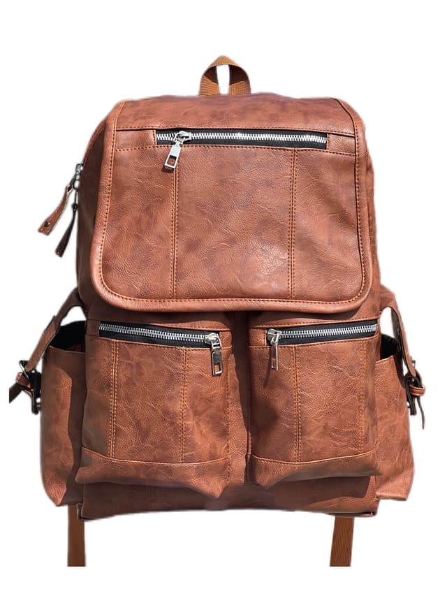 Perfect Casual PU Leather Backpack for Men | Student Backpack | Travel Bags for Men |