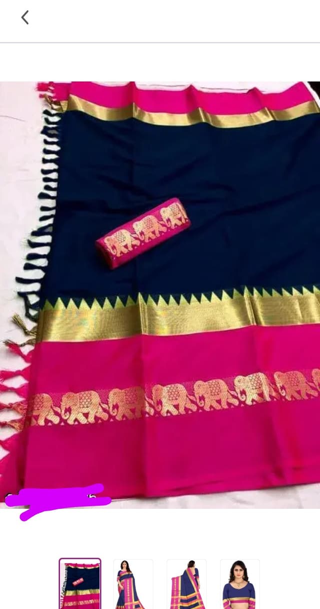 Party Wear Silk Saree Blouse