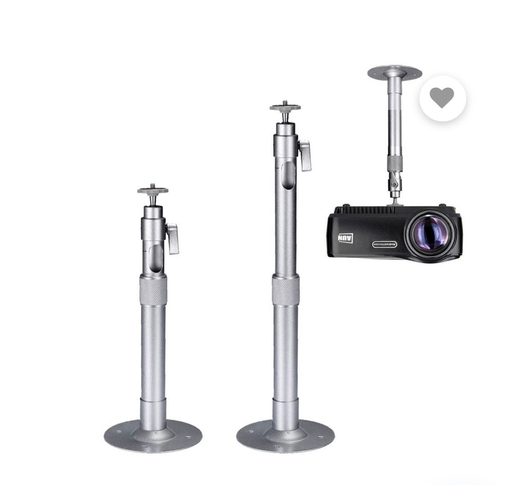 Aluminum Silver Projector and Security CCTV Camera Bracket Hang Ceiling Mount Flexible Indoor Outdoor Bracket Projector Mount Projector Stand 1