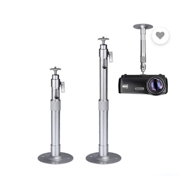Aluminum Silver Projector and Security CCTV Camera Bracket Hang Ceiling Mount Flexible Indoor Outdoor Bracket Projector Mount Projector Stand
