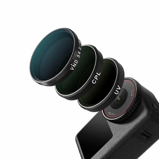 TELESIN CPL, VND & UV 3-Filter Set for DJI Osmo Action For Action 5 pro/4/3