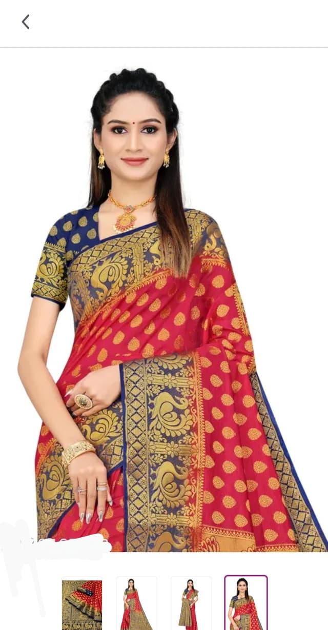 Banarshi Silk Saree Red