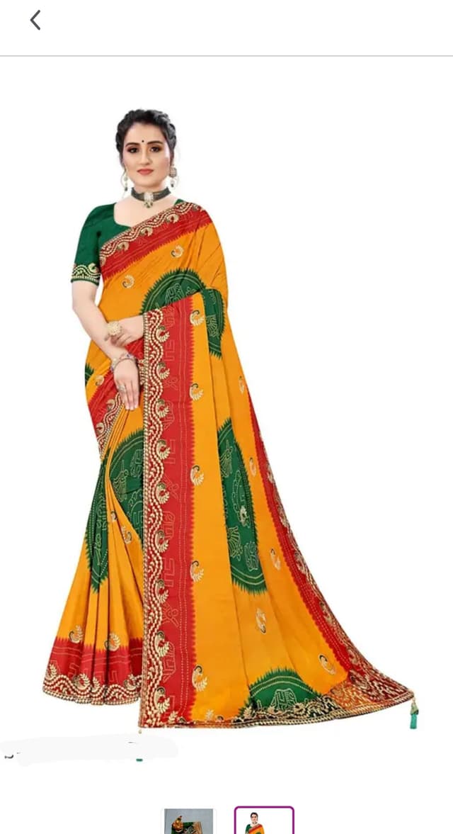 Marwari Chundari Print Saree