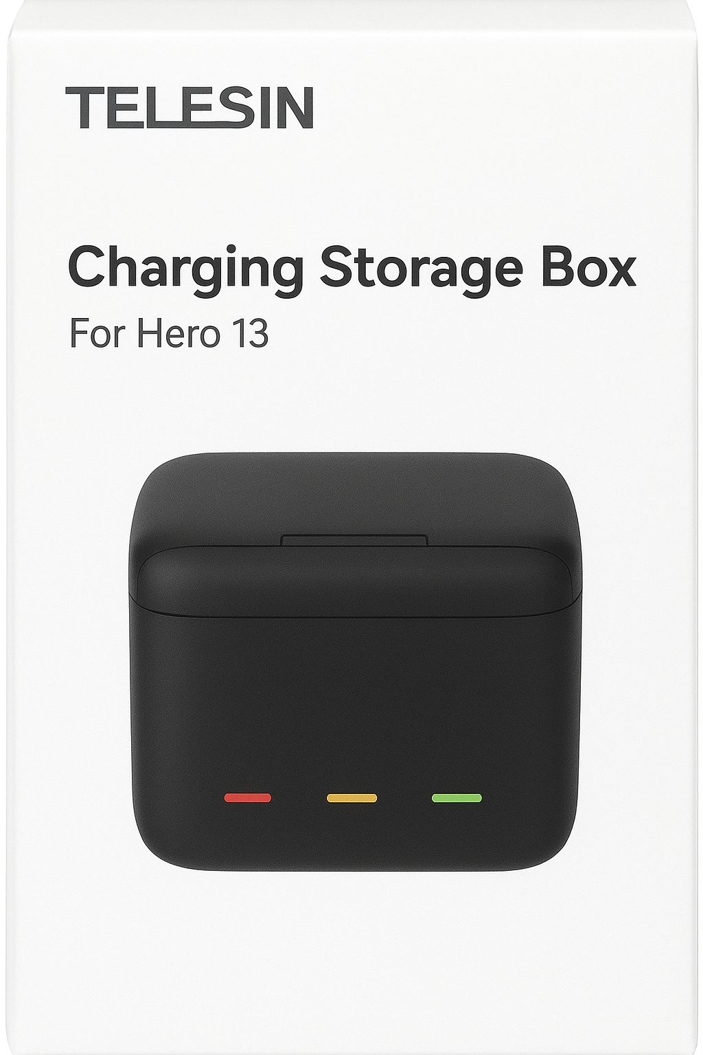TELESIN Charging Storage Box designed for GoPro Hero 13 batteries. 1
