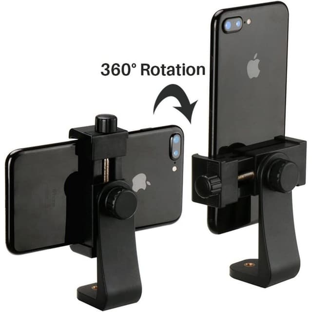 360° Mobile Holder for Tripod Camera Stand Clip Bracket Monopod Mount Adapter for Mobile Phone