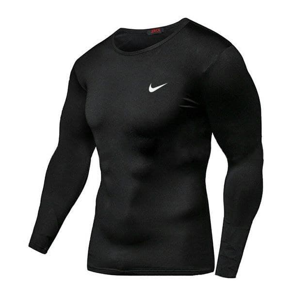 Black Full Sleeves Fitting Compression Shirt For Men