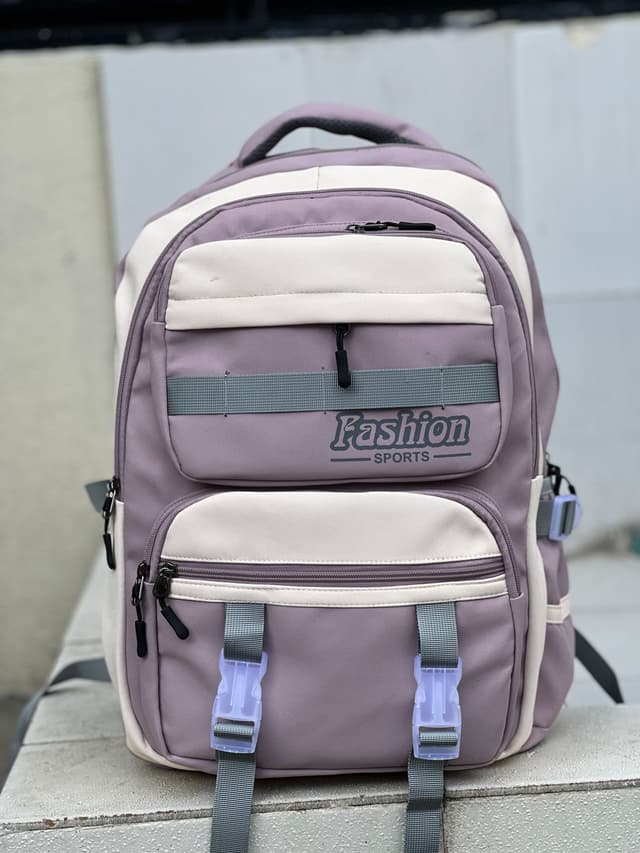 Trendy Nylon Backpack for Women – Large Capacity Shoulder Bag for School, College & Office