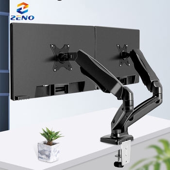 Monitor Stand Desktop Mount Double Monitor Arm 360 Degree Motion Heavy Duty 1