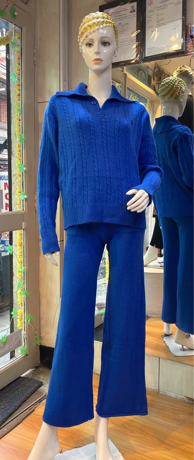 Woolen Two Piece Coord Set For Women