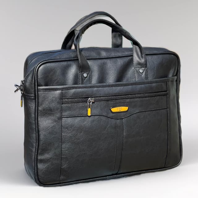 Men's Office Bag Briefcase Bag File Bag Laptop Bag Travel Document Bag PU leather Side Bag