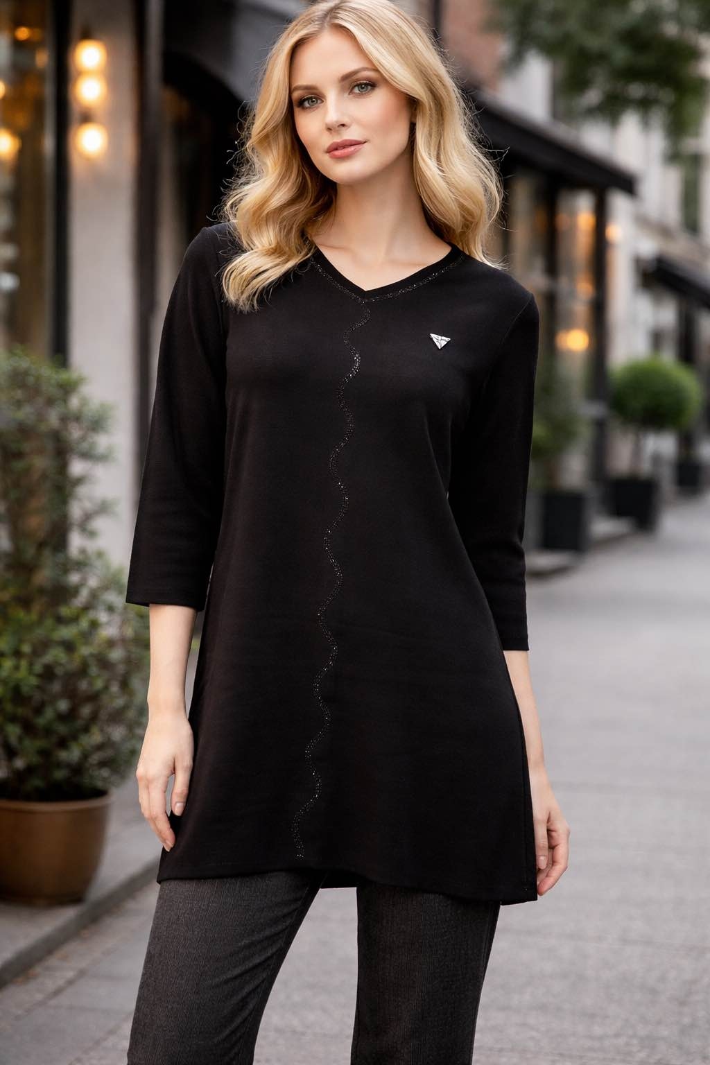 Plus-Sized Long Tops/T-Shirts For Women 1
