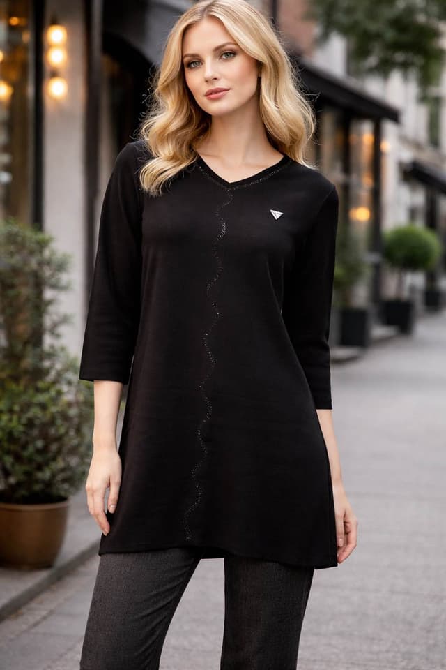 Plus-Sized Long Tops/T-Shirts For Women