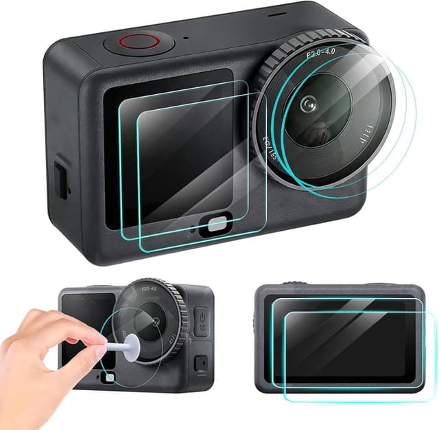 Screen Protector for DJI Osmo Action 6 Accessories,Lens Protector&Screen Protector for DJI Action 6 With 9H Hardness Tempered Glass, Ultra HD,Easy Installation