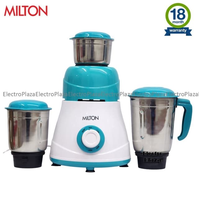 Milton India Jupiter 600W 3 Jar Mixer Grinder With 18 Months Warranty 17*