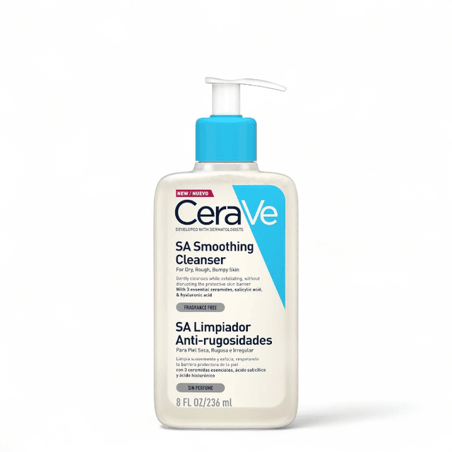 CeraVe SA Smoothing Cleanser 236ml | With Salicylic Acid - For Rough & Bumpy Skin