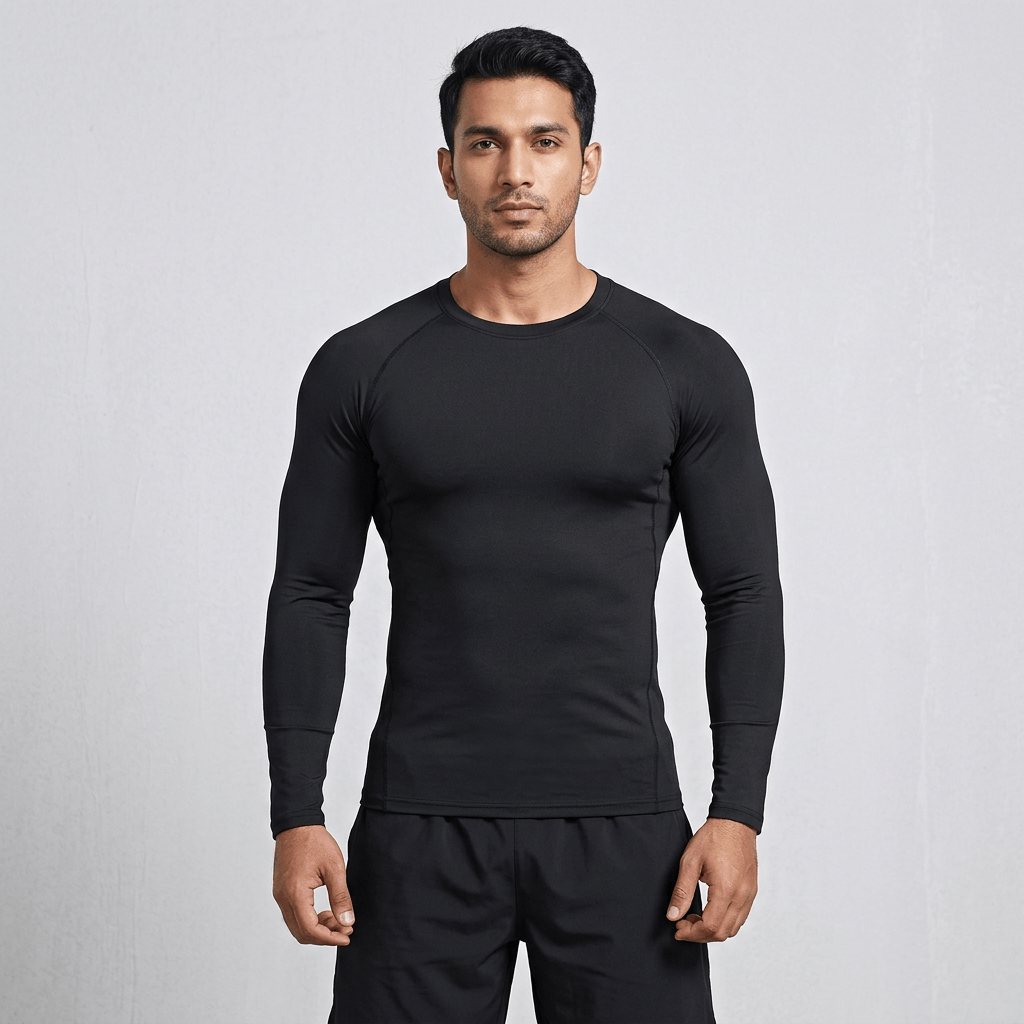 All Season Sport Inner Compression Round Neck Full Sleeve Multicolor T-Shirt For Men 1